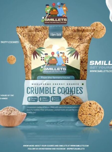 Oats & Millet Crumble Cookies Natural Multigrain Cookies (200g)